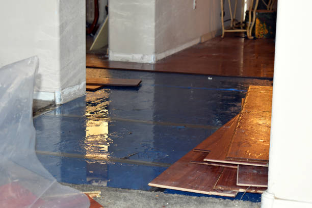 Professional Emergency Water Damage Restoration technician working in Fountain, MI